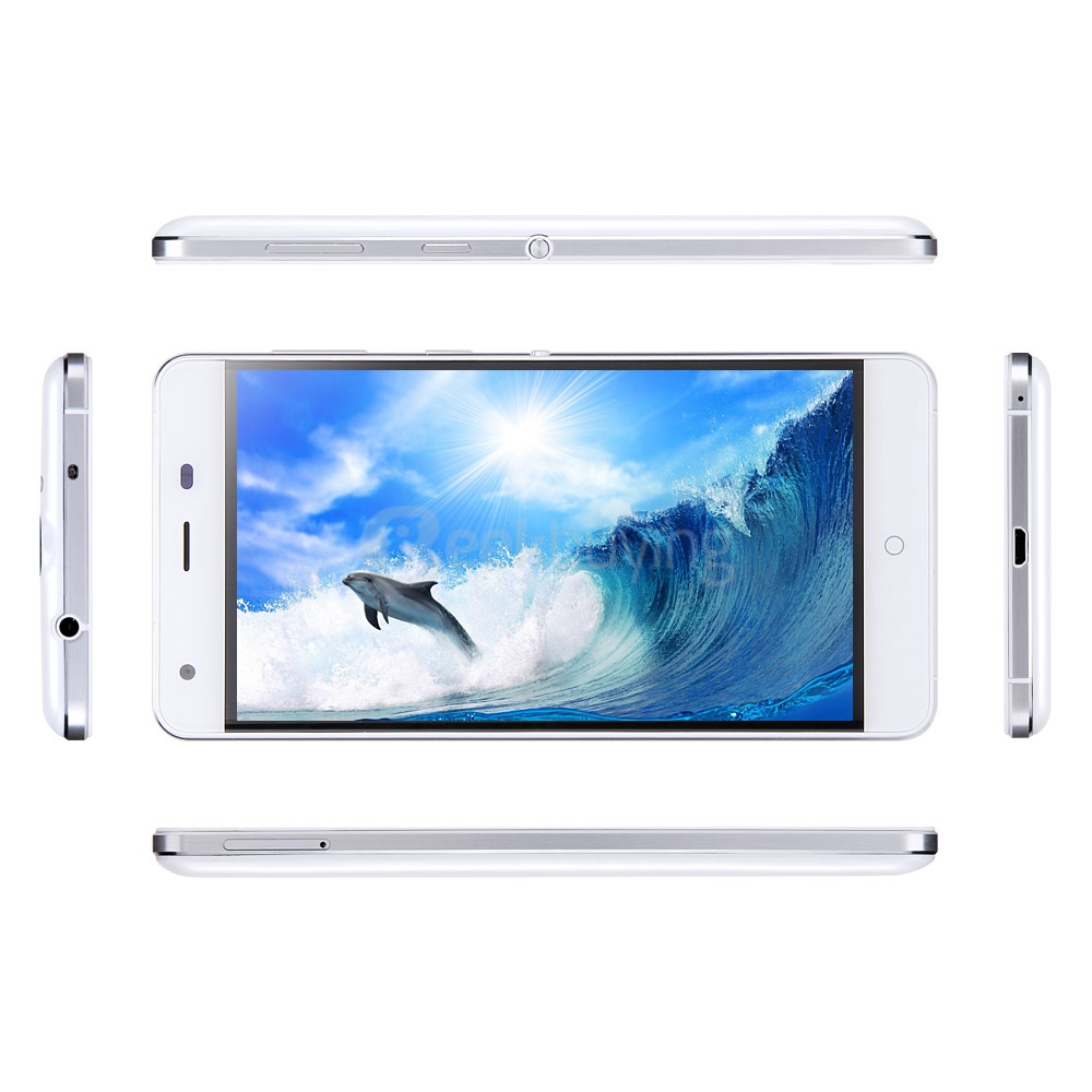 Ulefone Power 5.5inch FHD 4G LTE Android 5.1 3GB 16GB Smartphone 64bit MTK6753 Octa Core 13.0MP 6050mAh Touch ID with Silica Gel Case - White