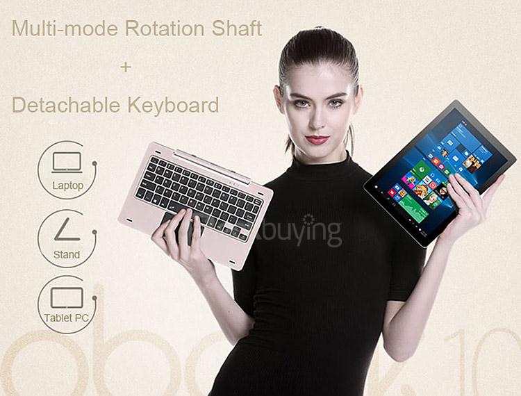 Onda oBook 10 2in1 Tablet Intel Cherry Trail Z8300 10.1 inch Windows10 + Android 5.1 4GB/64GB Ultrabook Quad Core 1.84GHz IPS 1280*800 - Gold