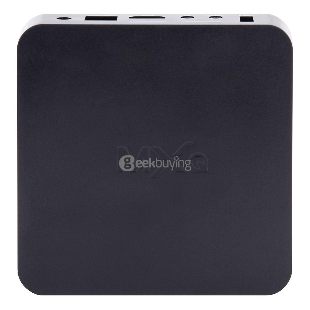 MXQ Amlogic S805 Smart TV Box Android 4.4.2 1GB RAM 8G ROM WIFI LAN HDMI 1080P H.265 Hardware Decoding Miracast DLNA - Black