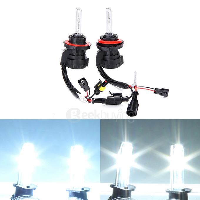 Makibes 6000K H13-3 55W 12V Xenon HID Kit Car Headlight Xenon Bulb Slim Ballast - Black + Silver