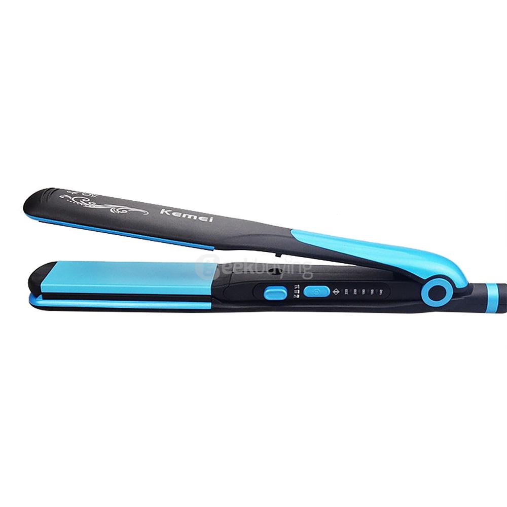 KM-2209 2 In 1 Tourmaline Ceramic Coating Hair Straightener 110V-220V Hair Straightening Iron Hair Styling Tool