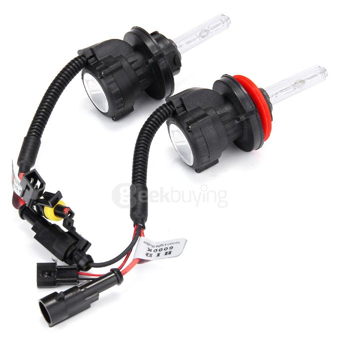 Makibes 6000K H13-3 55W 12V Xenon HID Kit Car Headlight Xenon Bulb Slim Ballast - Black + Silver