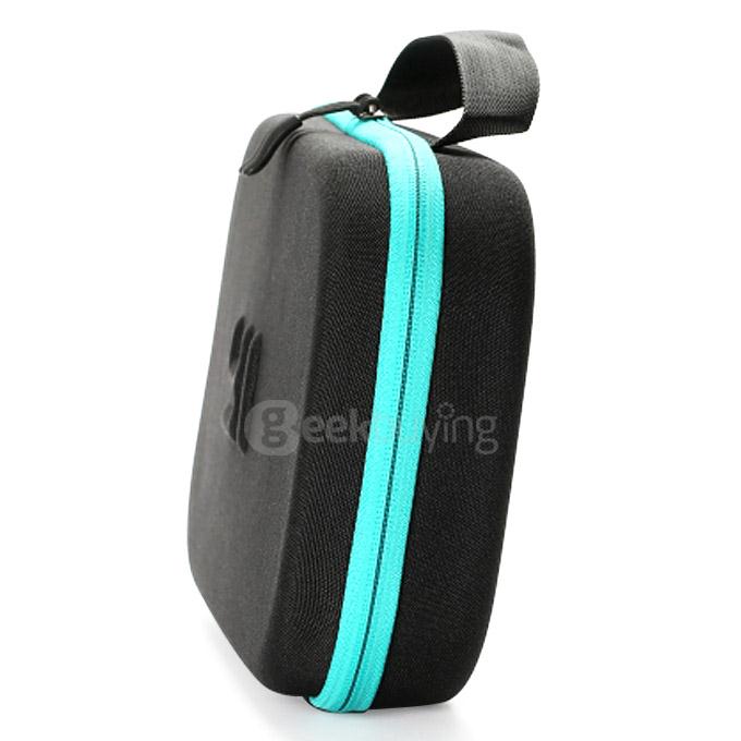 Original Xiaoyi Yi Action Camera Storage Bag Portable Shockproof Waterproof - Black + Green