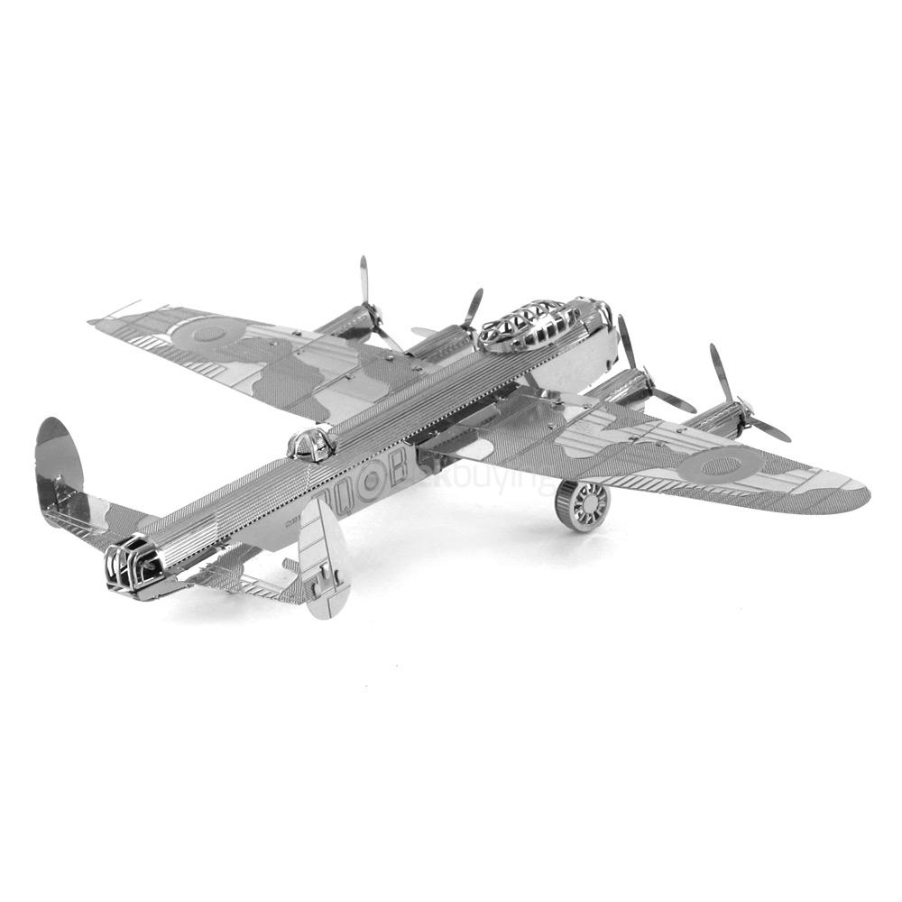 DIY Avro Lancaster 3D Puzzle Educational 3D Model - Silver