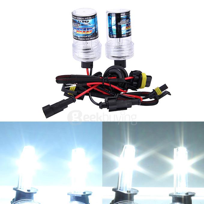 Makibes 6000K 880/881 55W 12V F250 Xenon HID Kit Car Headlight Xenon Bulb Slim Ballast - Black + Silver