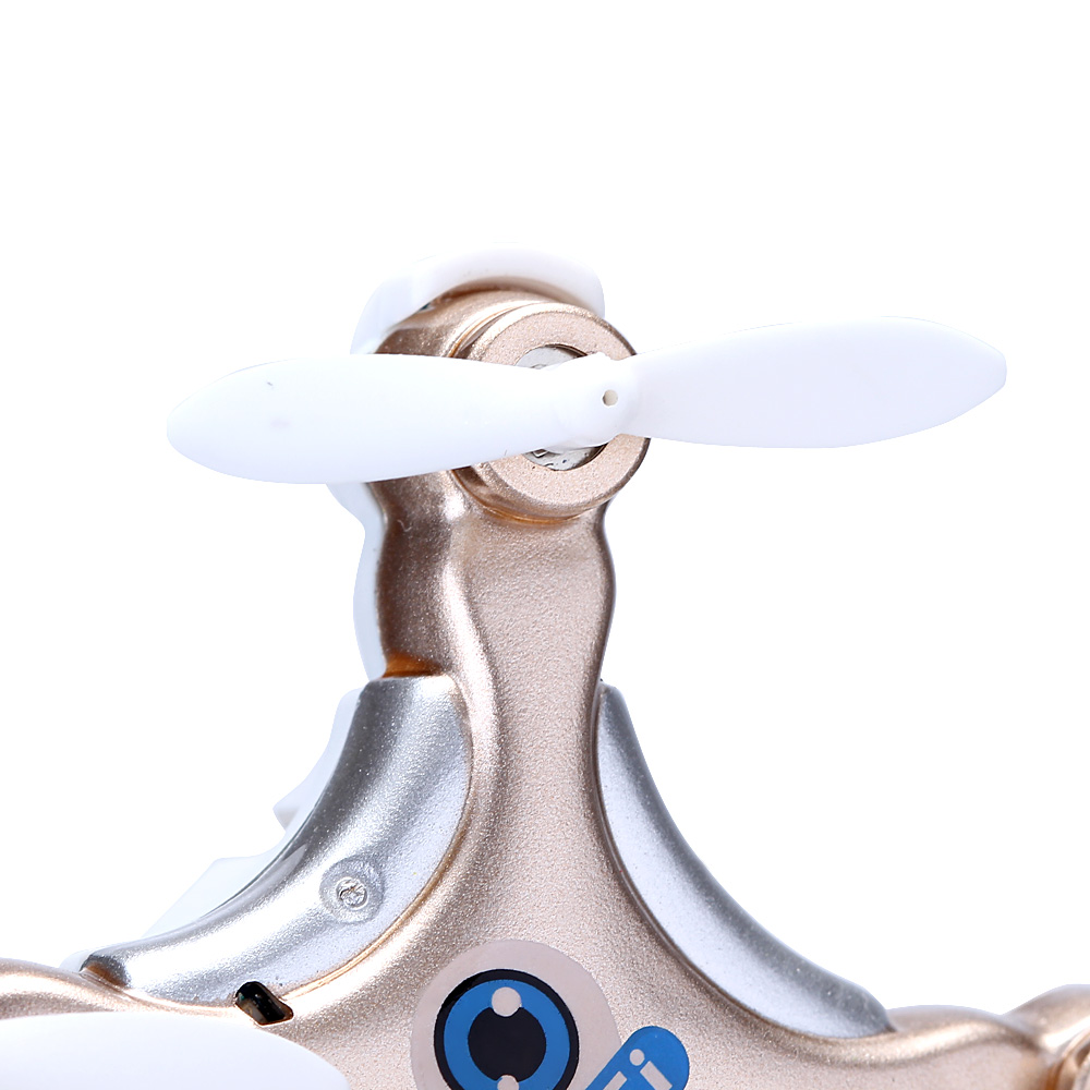 Cheerson CX-10W CX10W Mini Wifi FPV 0.3MP Camera LED 3D Flip 2.4G 4CH 6 Axis RC Quadcopter BNF Without Transmitter - Gold
