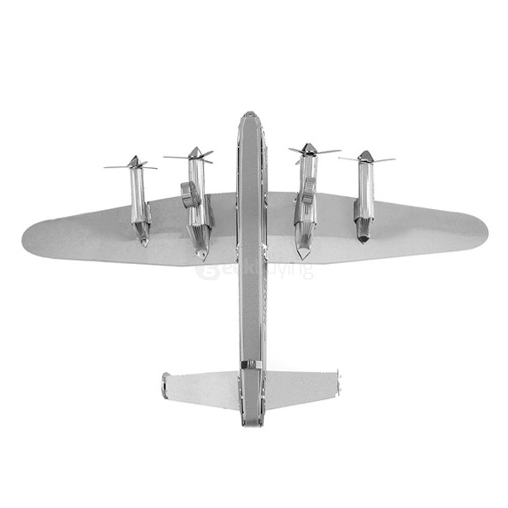 DIY Avro Lancaster 3D Puzzle Educational 3D Model - Silver