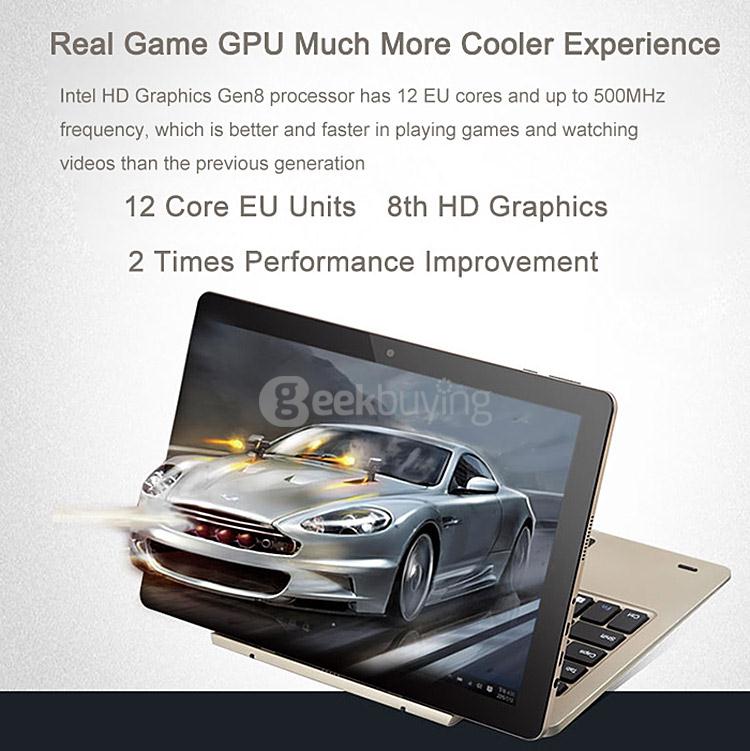 Onda oBook 10 2in1 Tablet Intel Cherry Trail Z8300 10.1 inch Windows10 + Android 5.1 4GB/64GB Ultrabook Quad Core 1.84GHz IPS 1280*800 - Gold