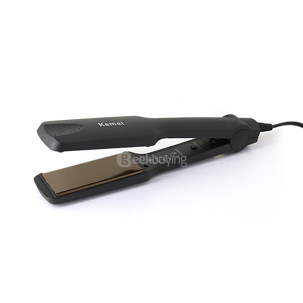 Kemei KM-329 Professional Hairstyling Iron Hair Straightener 4 Temp Control Mode Hair Care Tool