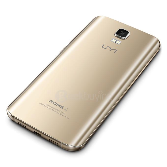 UMI ROME X 5.5inch 2.5D HD Screen MT6580 Quad Core Smartphone Android 5.1 1GB RAM 8GB ROM 13.0MP+2.0MP - Gold