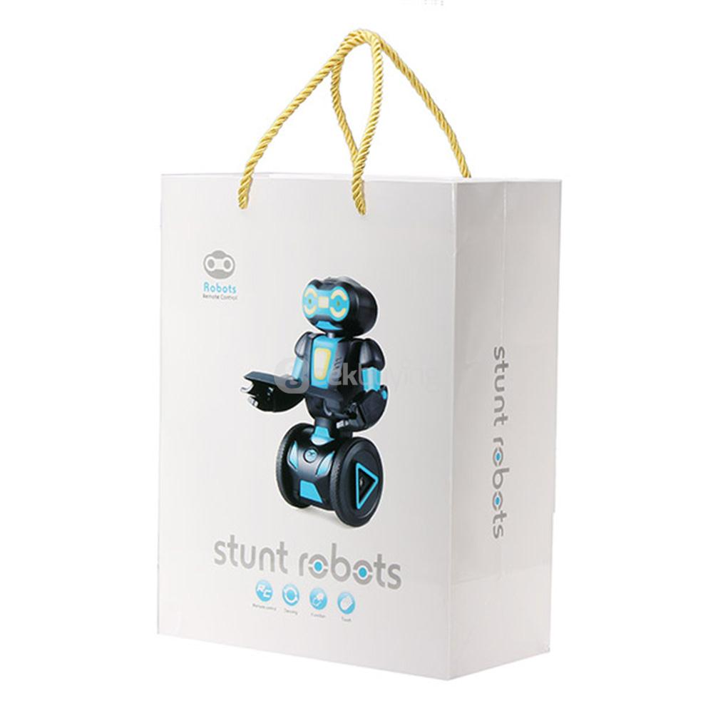 HG HG-702 2.4G Auto Balance RC Stunt Robot Toy Creative Gift - Black+Blue