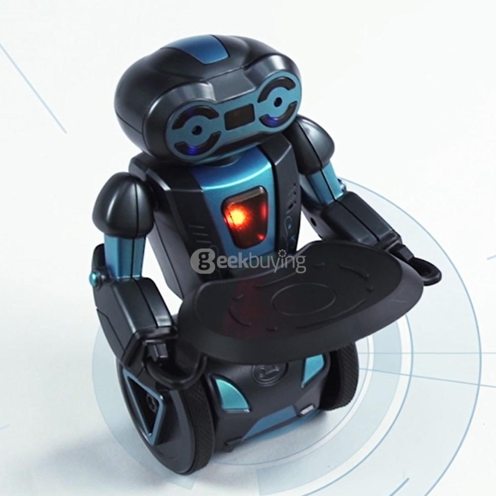 HG HG-702 2.4G Auto Balance RC Stunt Robot Toy Creative Gift - Black+Blue