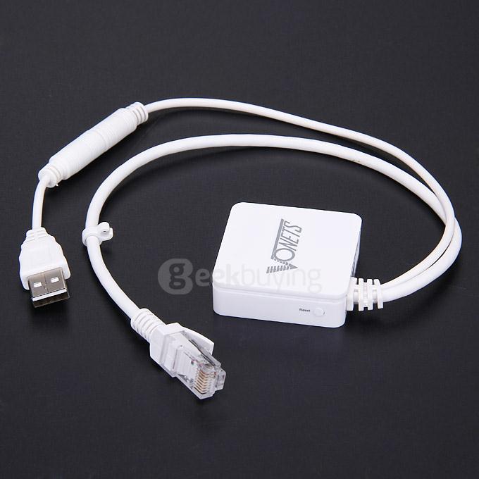 Vonets VAR11N-300 300Mbps 2.4Ghz Mini Wireless WiFi Router WiFi Bridge WiFi Repeater 802.11b/g/n Protocol - White