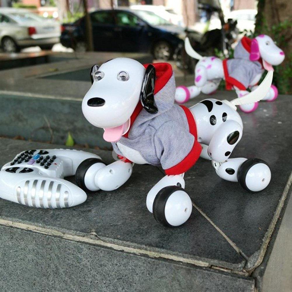 JG 777-338 2.4G RC Robot Smart Dog RC Intelligent Simulation Mini Dog - Pink