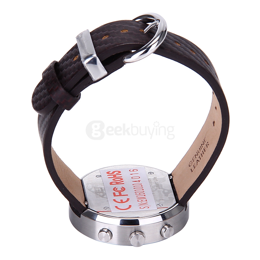 Elephone W2 Smart Watch Rhonda 762 Movement Sapphire Crystal Glass Bluetooth 4.0 IP53 Smartwatch Fitness Tracker - Silver