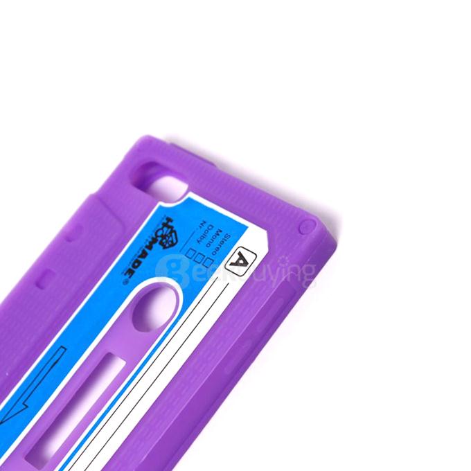 New Silicon Cassette Tape Shape Protective Soft Case Cover For iPod Touch 5 - Purple
