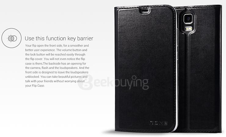 Original Flip Cover Protective Leather Case for UMI ROME UMI ROME X Smartphone - Black