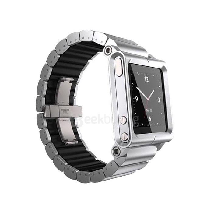 LunaTik LYNK Aluminum Watch Band Wrist Strap for iPod Nano 6th 7th (Silver)