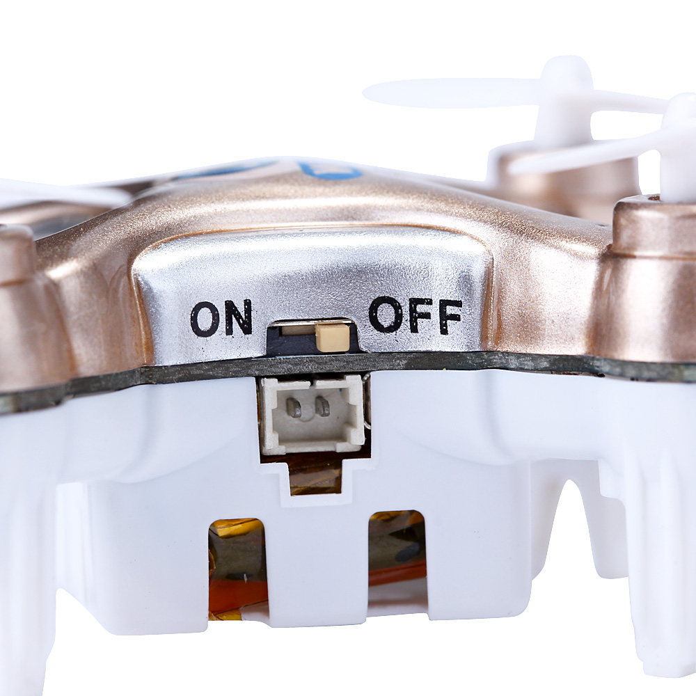 Cheerson CX-10W CX10W Mini Wifi FPV 0.3MP Camera LED 3D Flip 2.4G 4CH 6 Axis RC Quadcopter BNF Without Transmitter - Gold