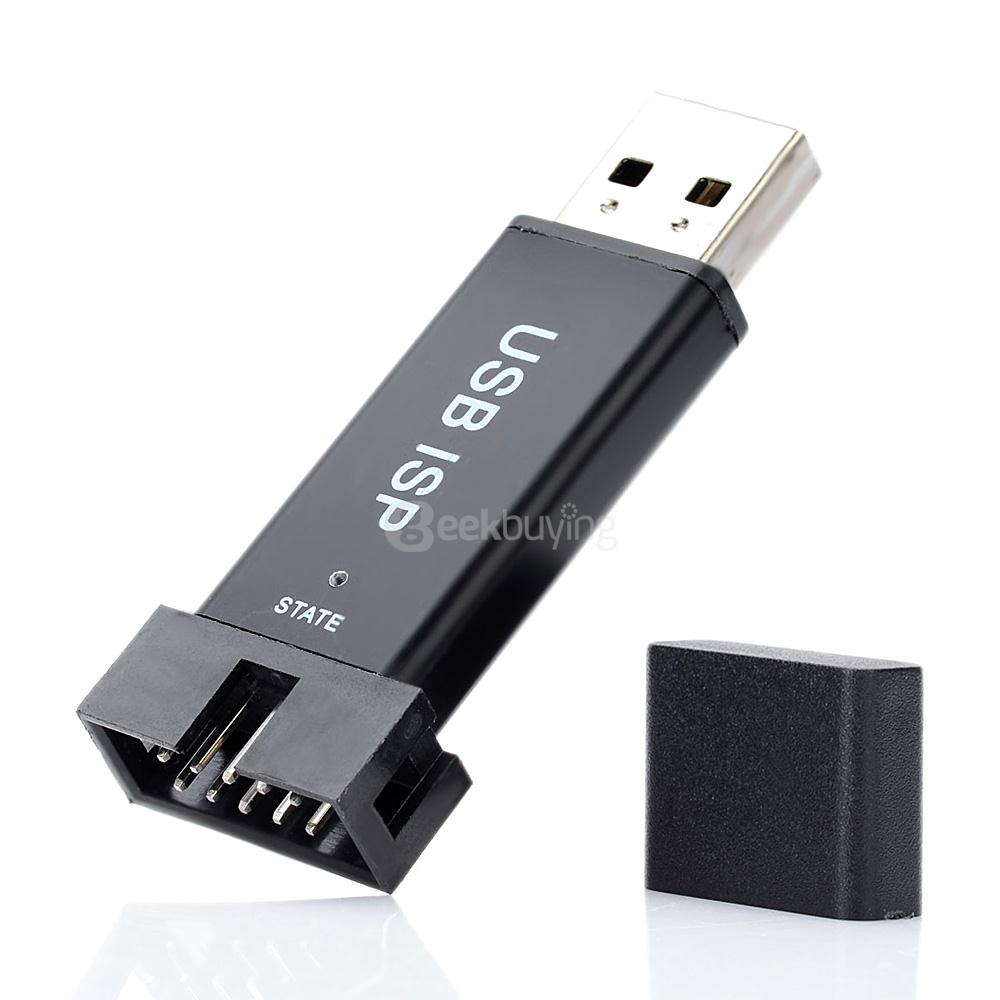 USBasp ISP Programmer Adapter for AT89S Series MCU - Black