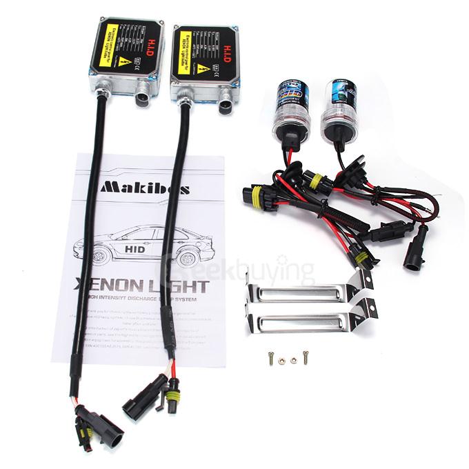 Makibes 12000K H8/H9/H11 55W 12V F250 Xenon HID Kit Car Headlight Xenon Bulb Slim Ballast - Black + Silver
