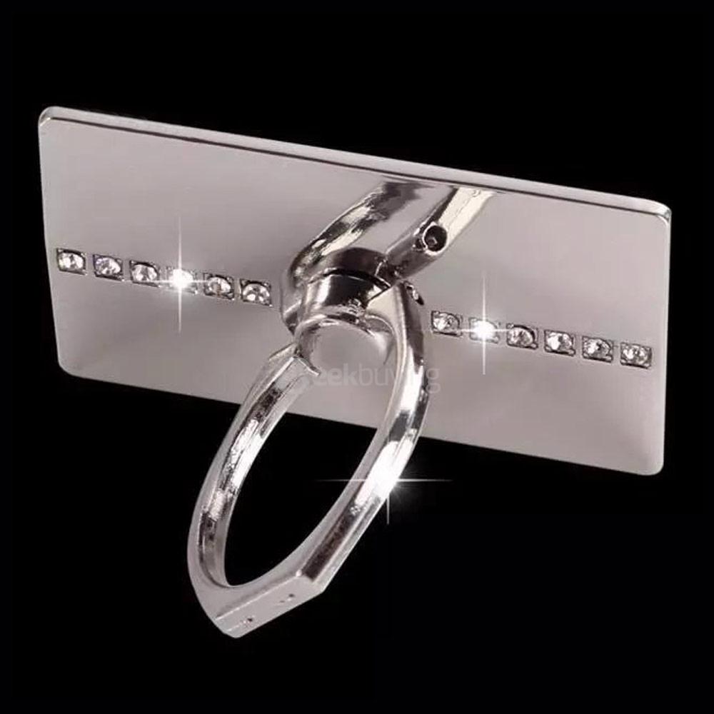 Stylish Metal Rectangle Shape Phone Holder Stand Creative Smartphone Holder for iPhone Samsang HTC Sony ASUS Xiaomi OnePlus Phones - Silver