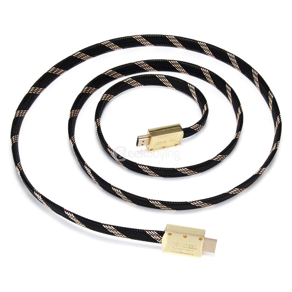 1.8M HDMI to HDMI Version 1.4 Male to Male Digital HD Cable - Black