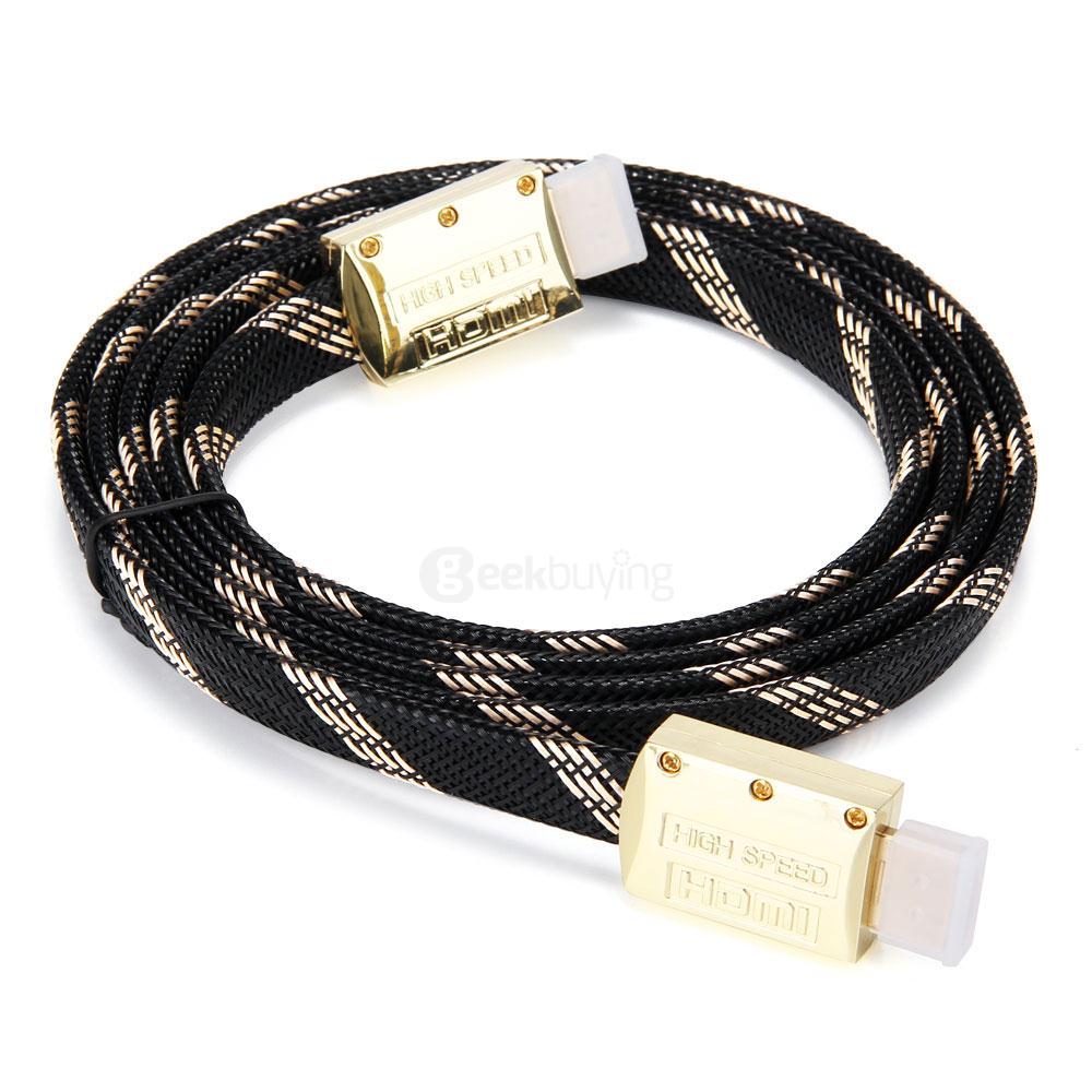 1.8M HDMI to HDMI Version 1.4 Male to Male Digital HD Cable - Black