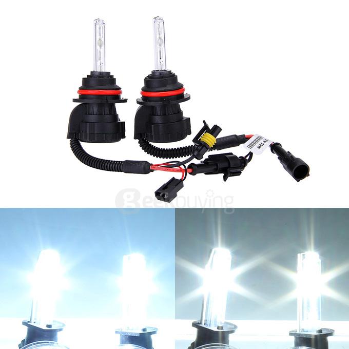 Makibes 5000K 9004/9007-3 55W 12V Xenon HID Kit Car Headlight Xenon Bulb Slim Ballast - Black + Silver