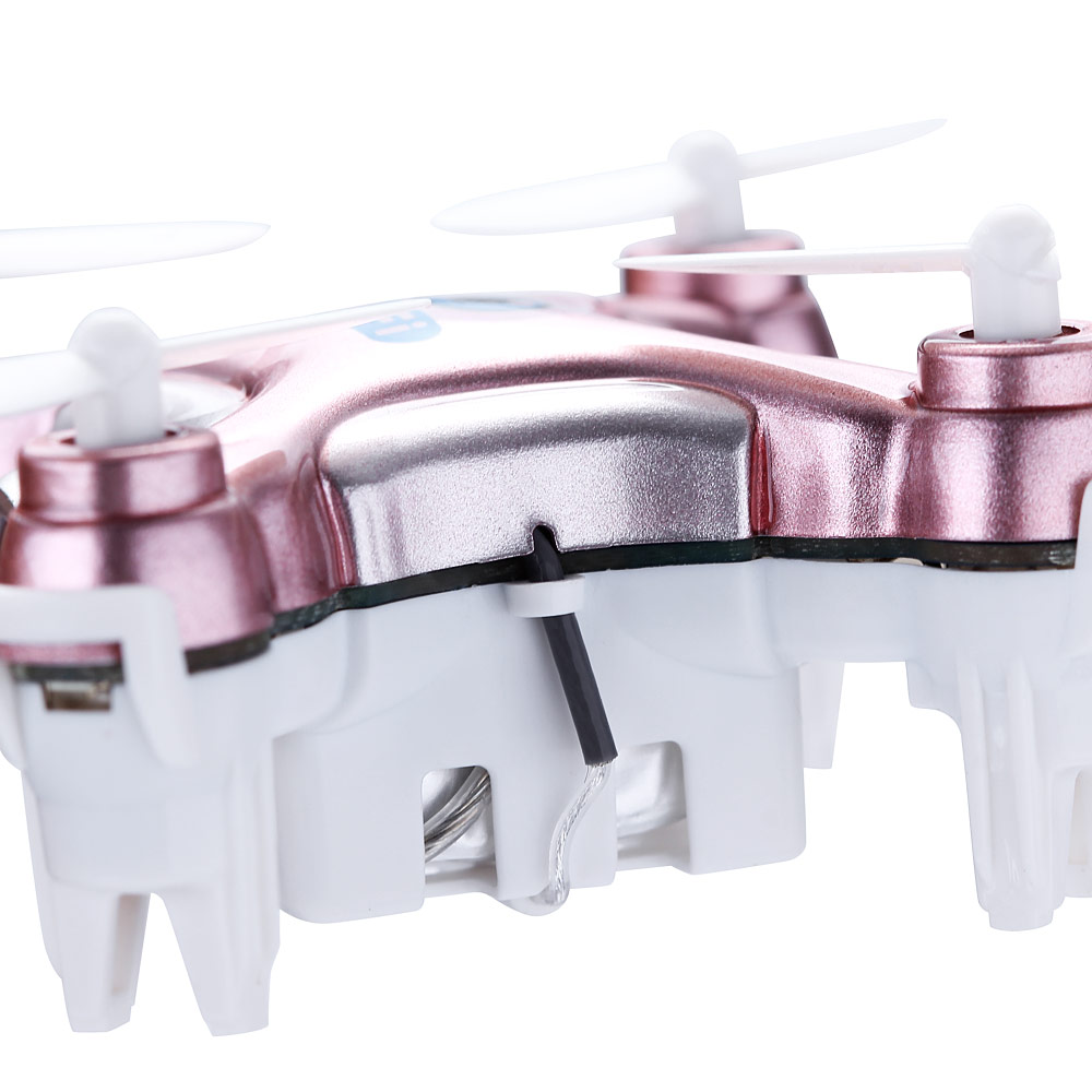 Cheerson CX-10W CX10W Mini Wifi FPV 0.3MP Camera LED 3D Flip 2.4G 4CH 6 Axis RC Quadcopter BNF Without Transmitter - Rose