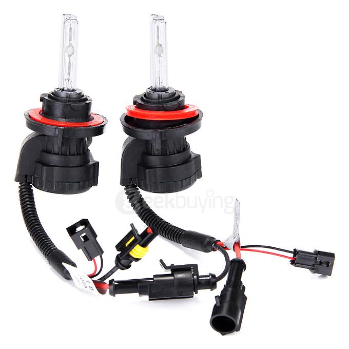 Makibes 6000K H13-3 55W 12V Xenon HID Kit Car Headlight Xenon Bulb Slim Ballast - Black + Silver
