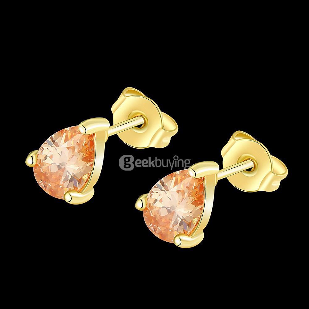 AKE005 Gold Fashionalbe Hot Sale Droplet Earrings