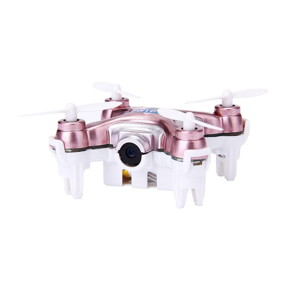 Cheerson CX-10W CX10W Mini Wifi FPV 0.3MP Camera LED 3D Flip 2.4G 4CH 6 Axis RC Quadcopter BNF Without Transmitter - Rose