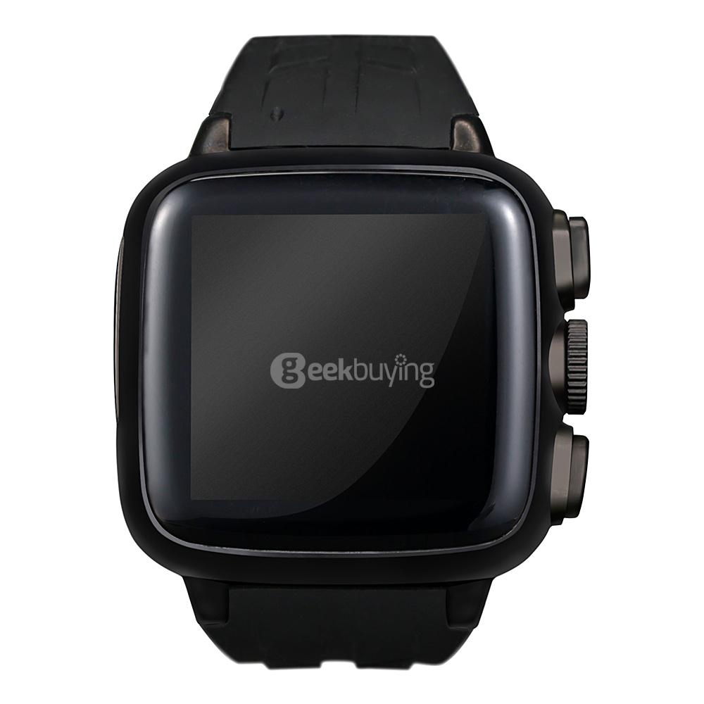 DOOGEE S1 1.54inch IP67 Android 4.4 3G Smartwatch Phone MTK6572 Dual Core GPS Heart Rate Monitor WiFi 5.0MP - Black