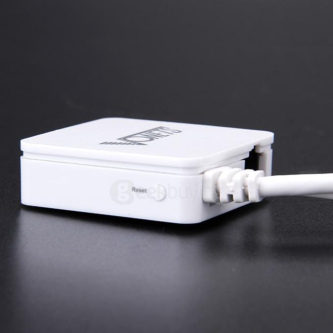 Vonets VAR11N-300 300Mbps 2.4Ghz Mini Wireless WiFi Router WiFi Bridge WiFi Repeater 802.11b/g/n Protocol - White
