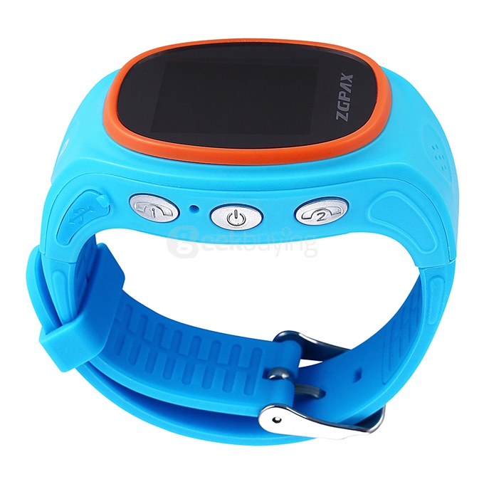 ZGPAX S866 Kid Smart Watch GSM Phone GPS LBS Wifi Bluetooth Location SOS Track Playback Regional Fence Remote Monitor - Blue