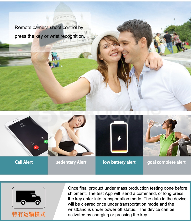 Makibes ID100 TW64 Pulse Smart Bracelet Bluetooth 4.0 Heart Rate Monitor Smartband Sports Fitness Tracker for Android iOS - Black