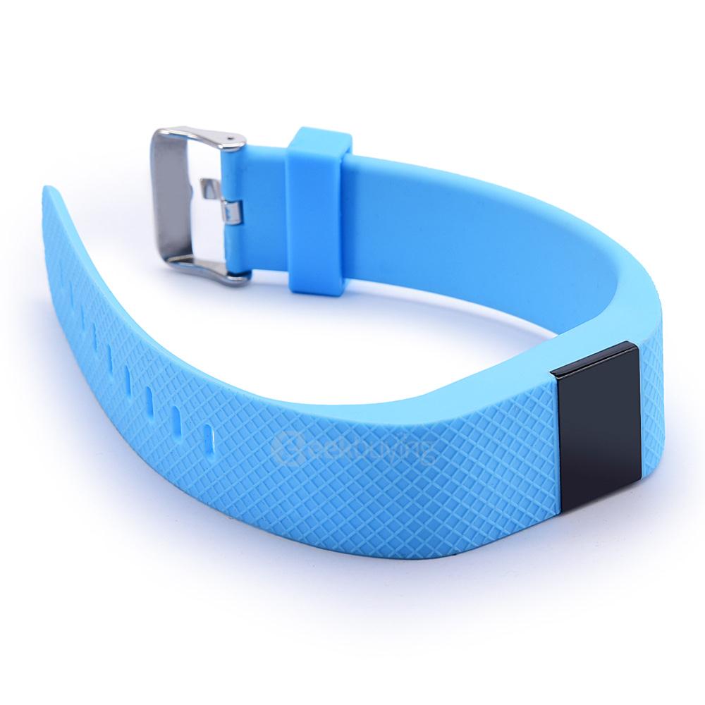 TW64S Bluetooth 4.0 Smart Bracelet IP67 Heart Rate Monitor Sports Wristband Fitness Tracker for Android iOS - Light Blue