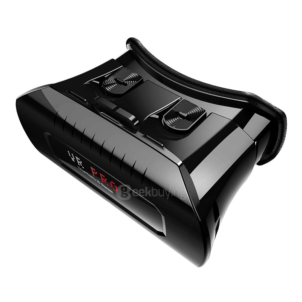 VR Pro Box 3D Immersive VR Virtual Reality Headset FOV 80 IPD Focus Adjustment With Bluetooth Remote Control for 3.5-6.2inch Smartphones - Black