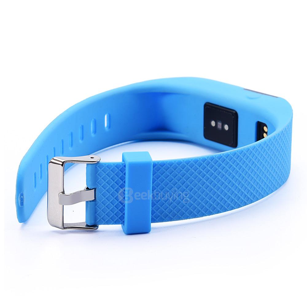 TW64S Bluetooth 4.0 Smart Bracelet IP67 Heart Rate Monitor Sports Wristband Fitness Tracker for Android iOS - Light Blue