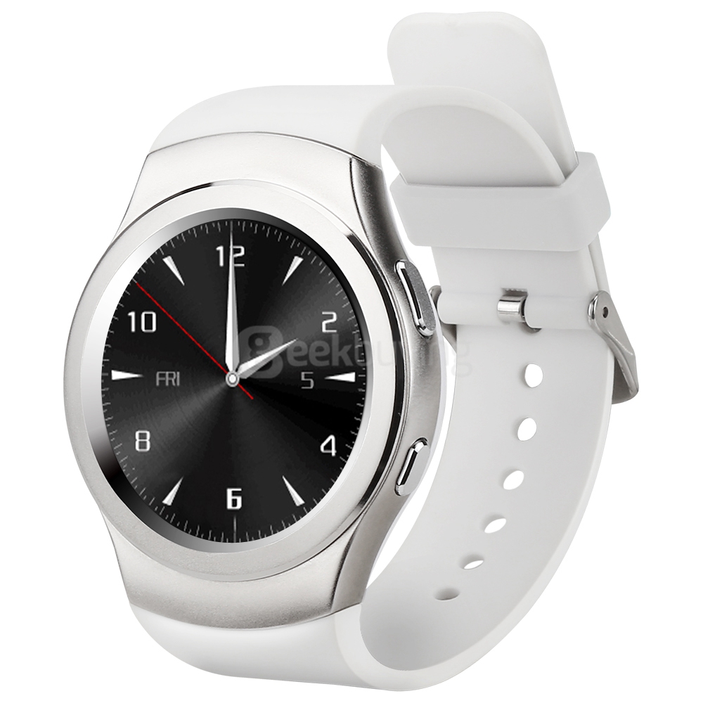 NO.1 G3 Bluetooth 4.0 Smart Watch Phone MTK2502 SIM GPRS Smartwatch Heart Rate Monitor Fitness Tracker Voice Chat Call SMS Reminder - Silver