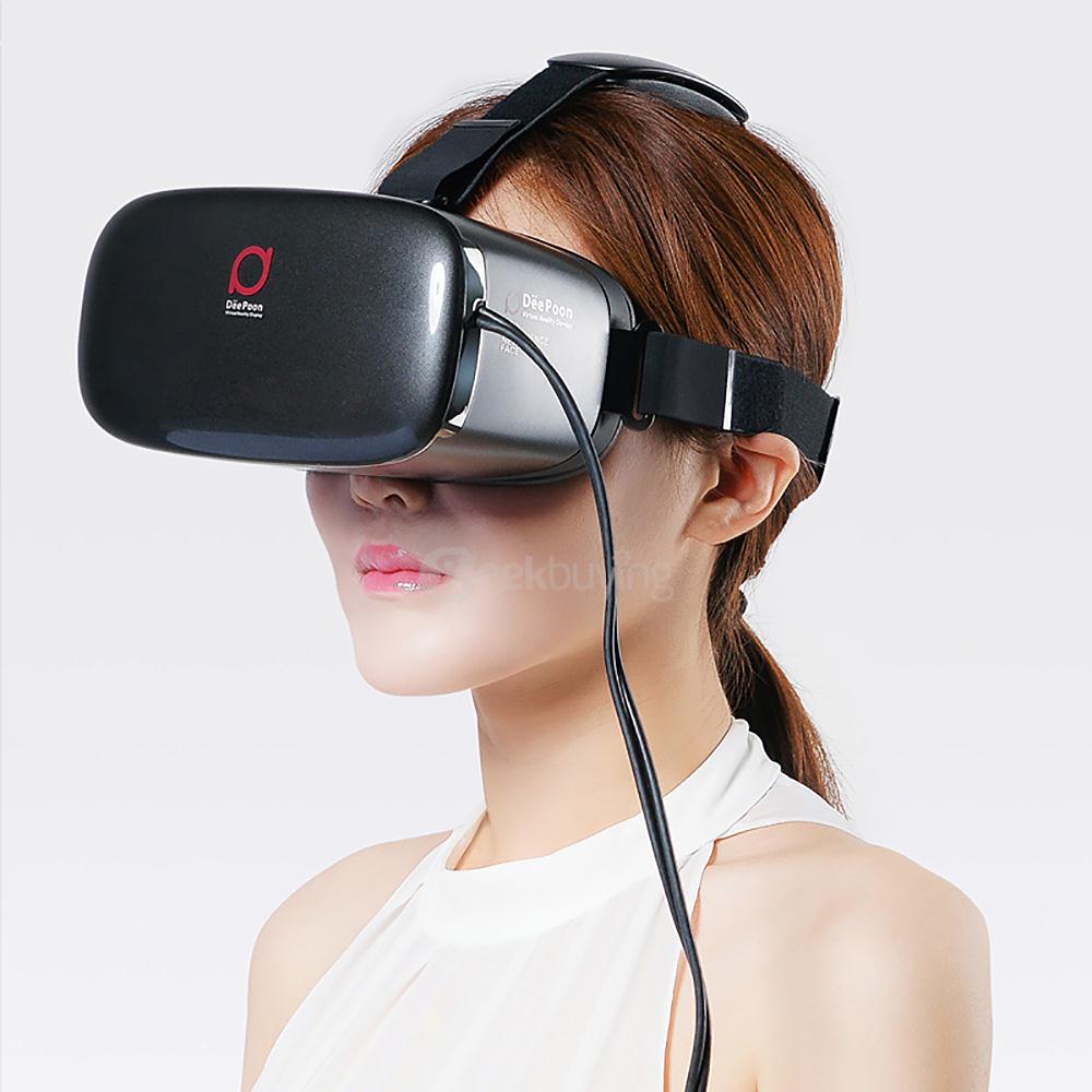 Deepoon E2 120FOV 75HZ Immersive 3D VR Virtual Reality Headset for PC IPD Adjustable Replacable Foam Cushion 3D Private Video Game VR Headset HDMI 1080P