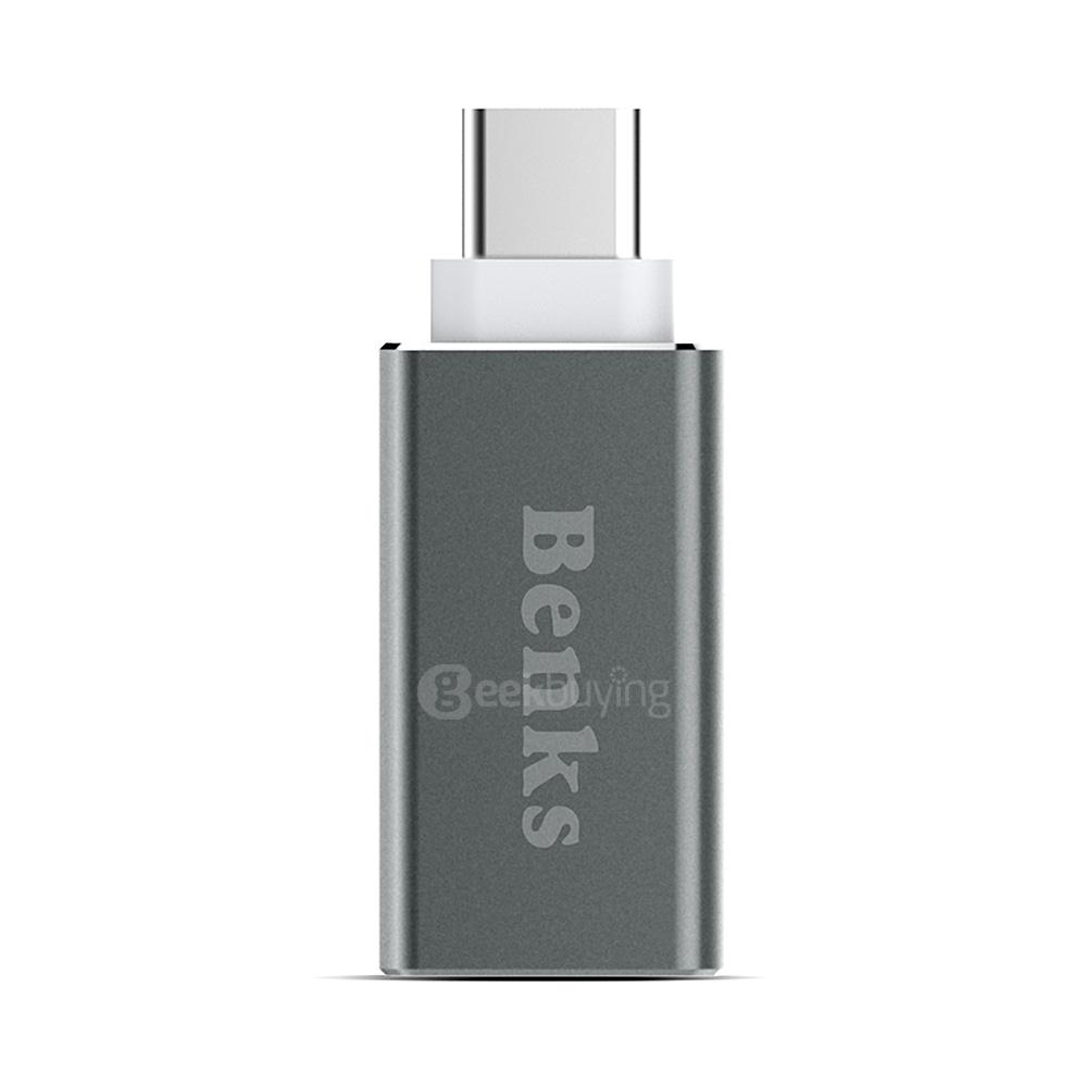 Benks Type-C Adapter to USB3.0 Adapter Suitable for MacBook / LeTV 1 Pro - Grey