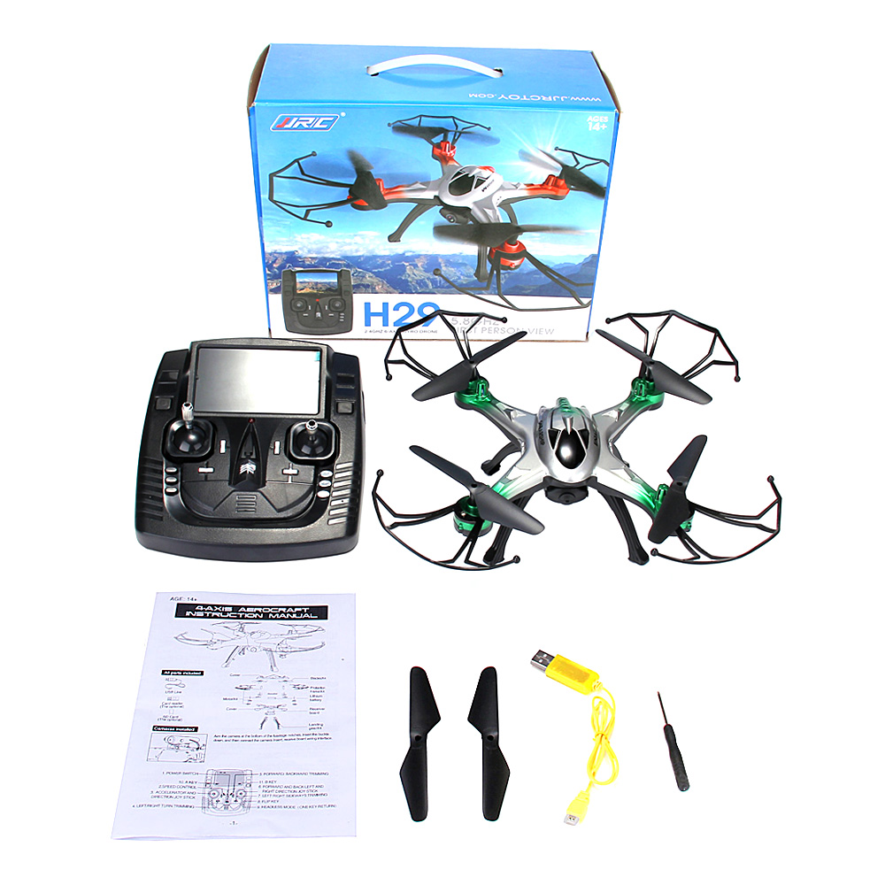 JJRC H29G 5.8G FPV With 2.0MP HD Camera Headless Mode 2.4G 6-Axis RC Quadcopter RTF - Green