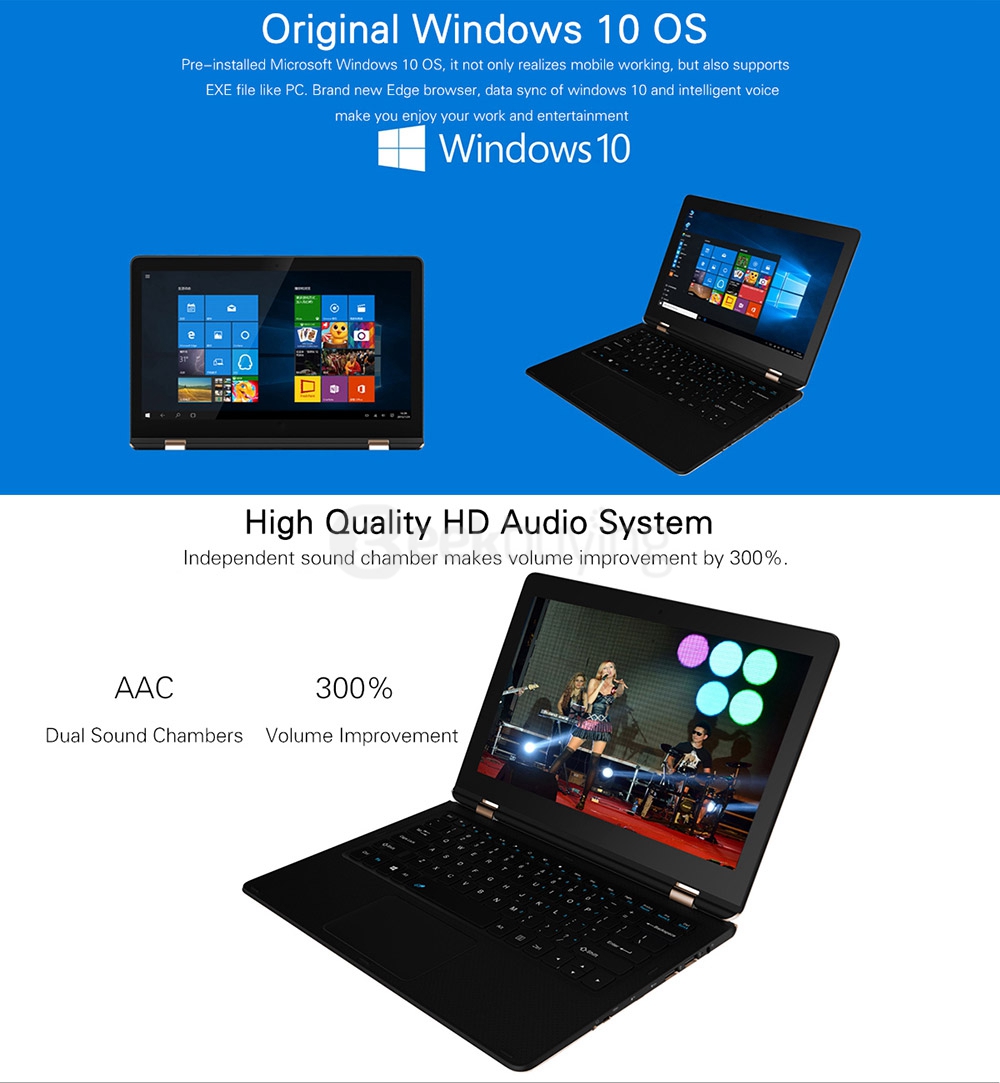Vido W11pro3 Transformer Laptop 4GB/64GB 11.6