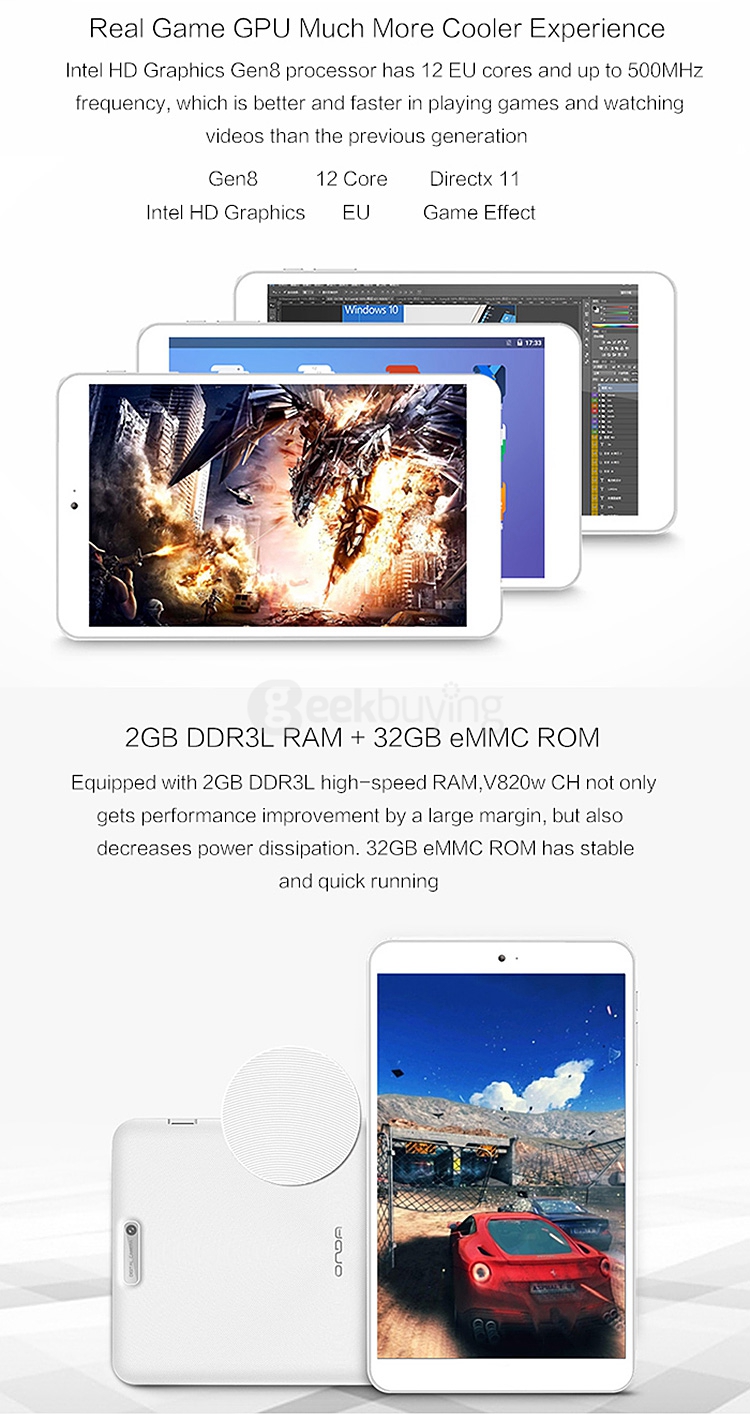 ONDA V820W CH Dual OS Windows10 + Android 5.1 2GB/32GB 8