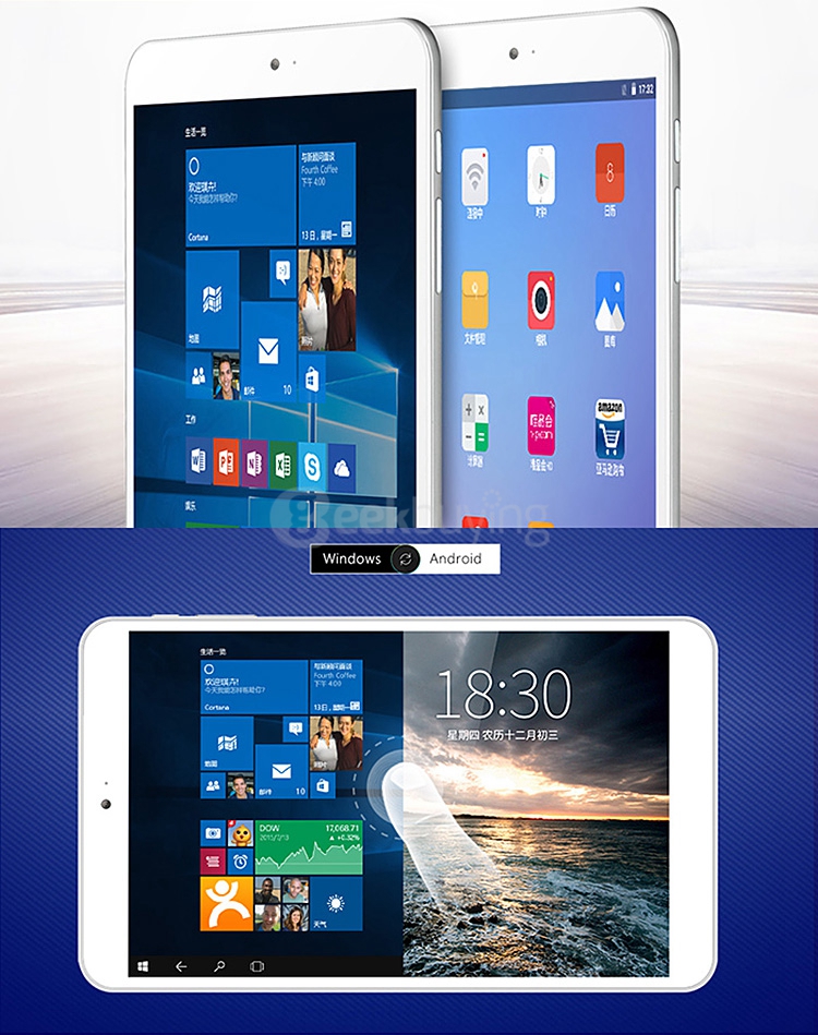 ONDA V820W CH Dual OS Windows10 + Android 5.1 2GB/32GB 8