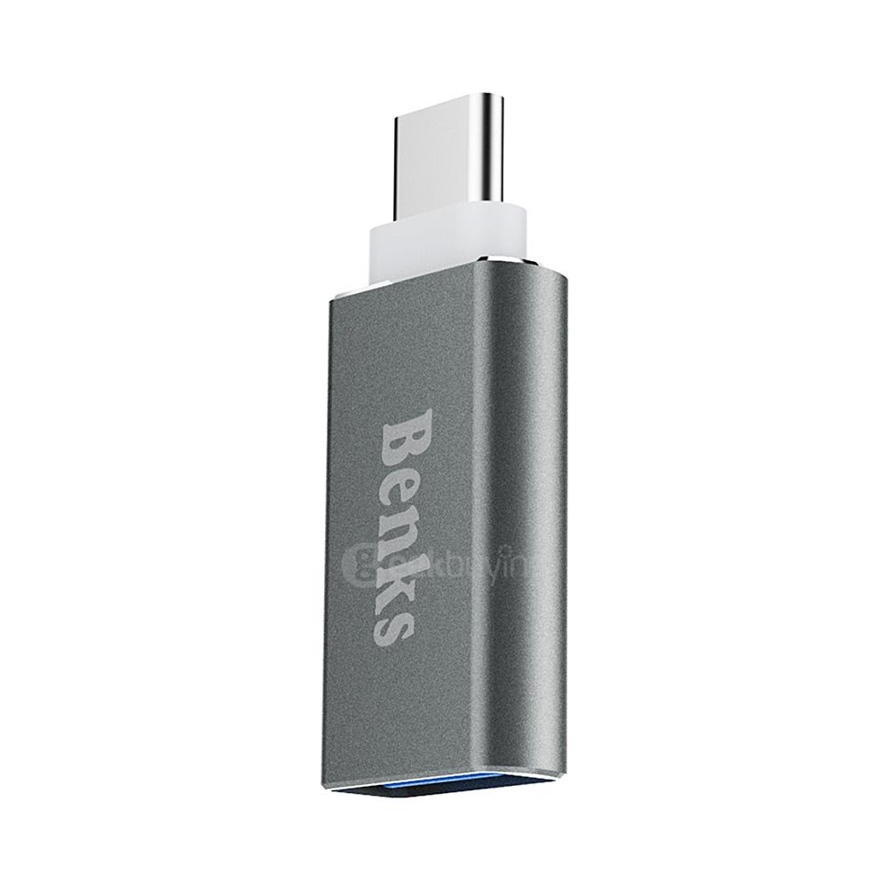 Benks Type-C Adapter to USB3.0 Adapter Suitable for MacBook / LeTV 1 Pro - Grey