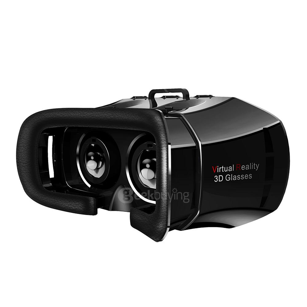 VR Pro Box 3D Immersive VR Virtual Reality Headset FOV 80 IPD Focus Adjustment With Bluetooth Remote Control for 3.5-6.2inch Smartphones - Black