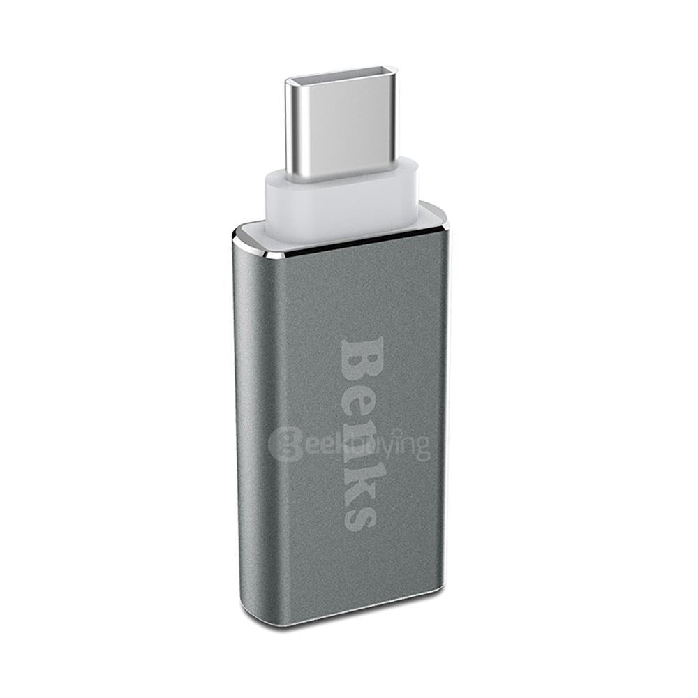 Benks Type-C Adapter to USB3.0 Adapter Suitable for MacBook / LeTV 1 Pro - Grey